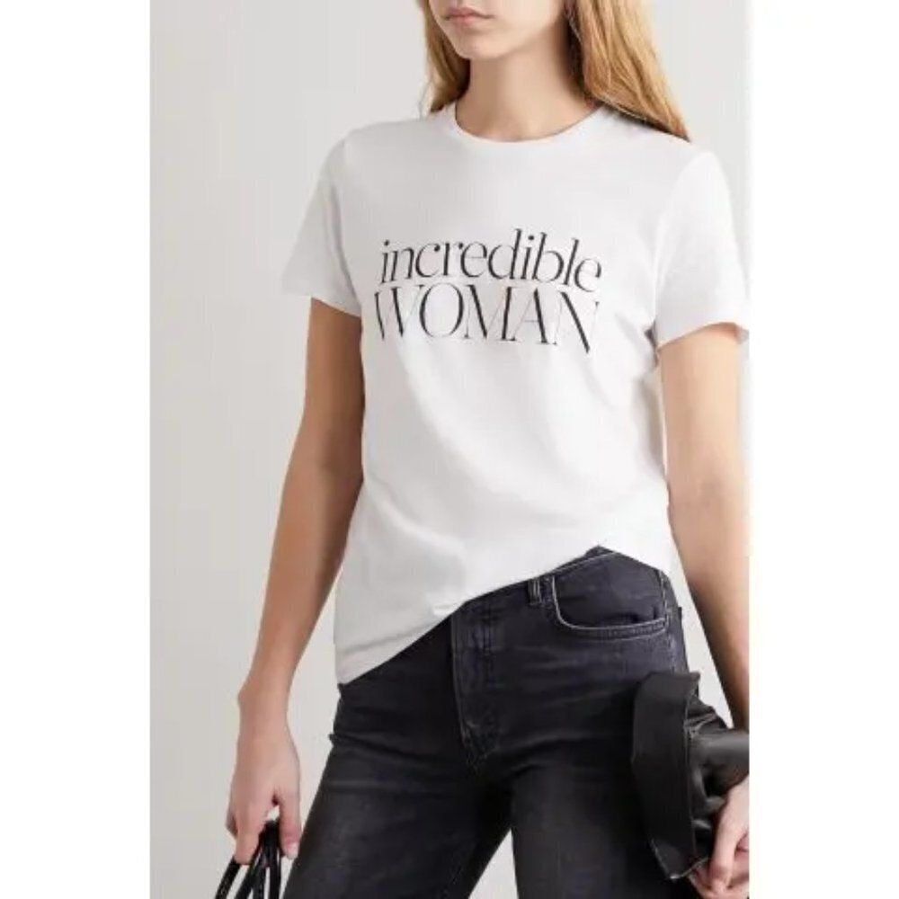 Ninety Percent x Net-A-Porter Incredible Women White T-Shirt Large